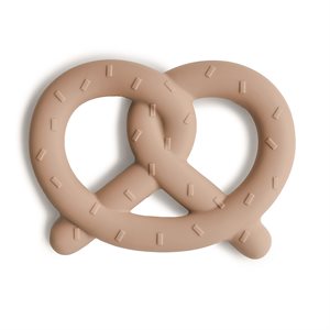 Mushie Teether - Pretzel - Natural